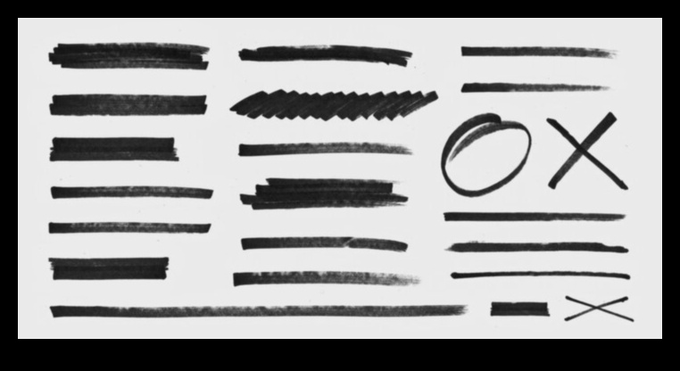 Linii expresive: înfățișarea emoției cu lovituri de marcaj